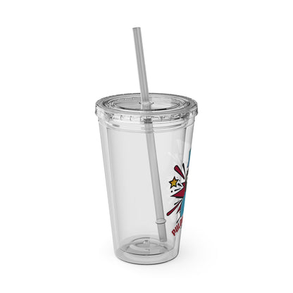 Sunsplash Tumbler with Straw, 16oz