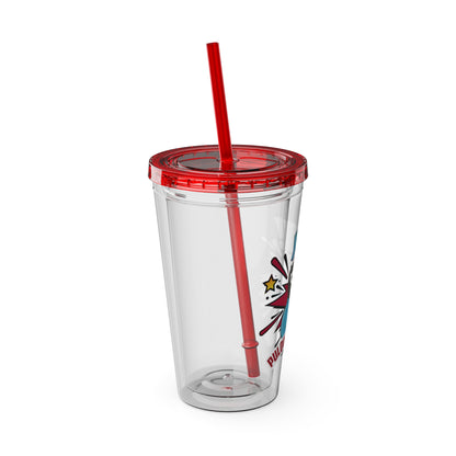 Sunsplash Tumbler with Straw, 16oz