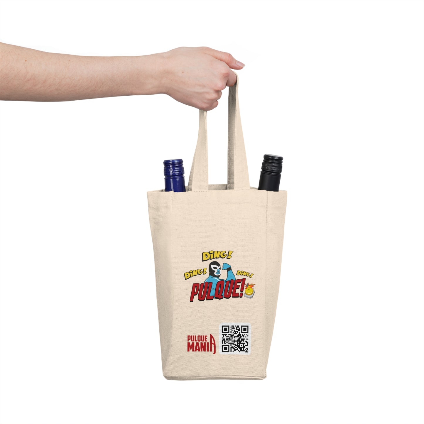 DING DING DING PULQUE - Double Wine Tote Bag